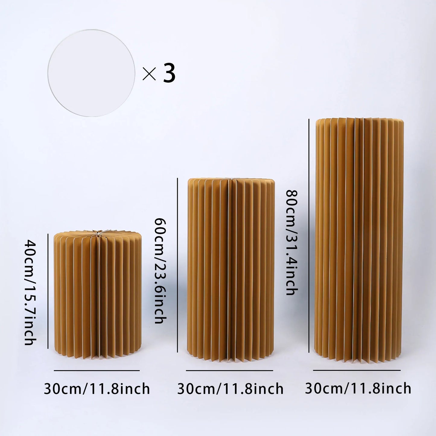 NONECN Party Round Pedestal Stands for Dessert Displays