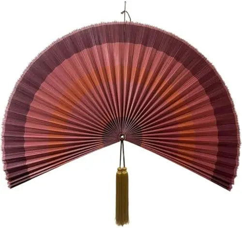 Japanese Chinese Wall Fan Decor Boho Hanging Headboard