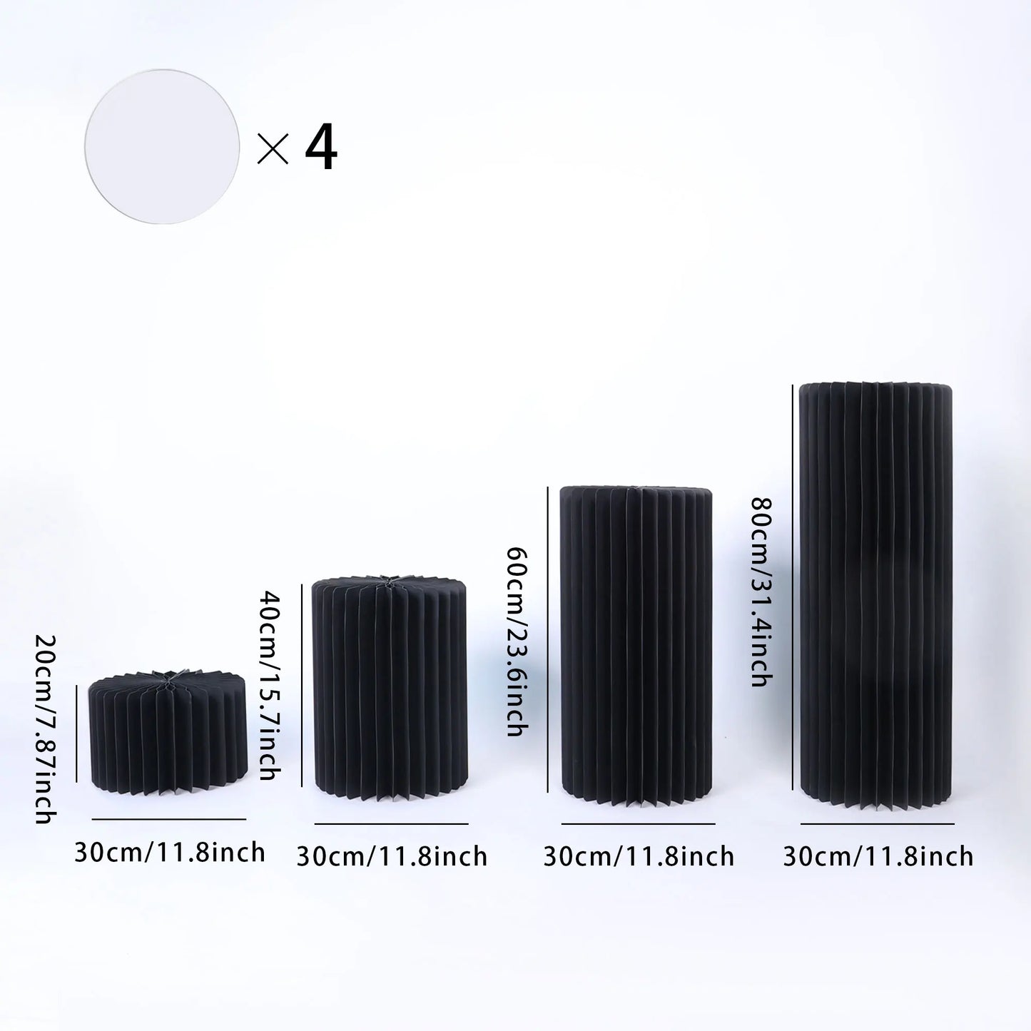 NONECN Party Round Pedestal Stands for Dessert Displays